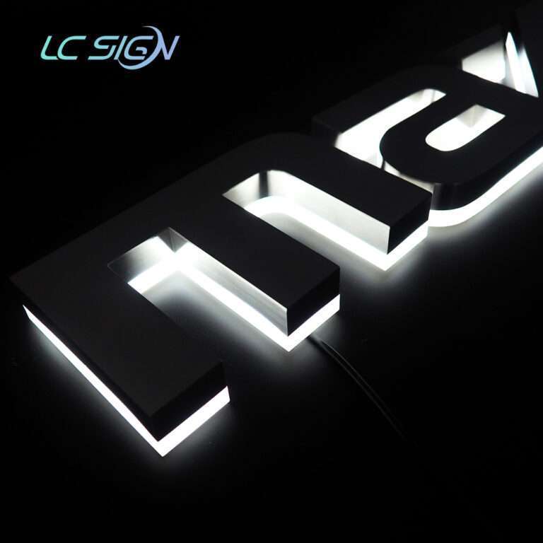 Backlit Halo Letters